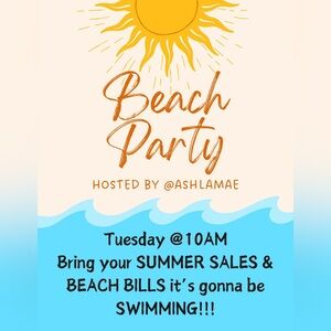 BEACH PARTY- SHARE SHOW FLYER
